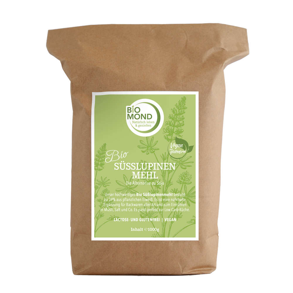 Bio-Süßlupinenmehl 1000g, pflanzliches Proteinpulver