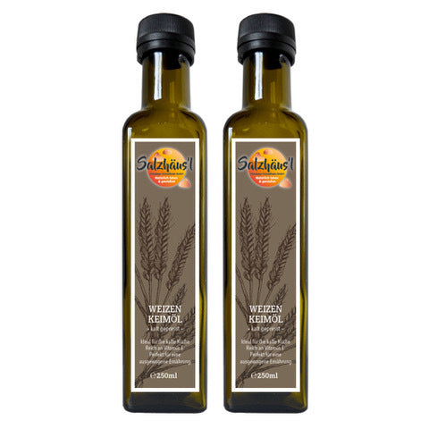 Weizenkeimöl 2 x 250ml, Salzhäus´l, kalt gepresst / Testsieger