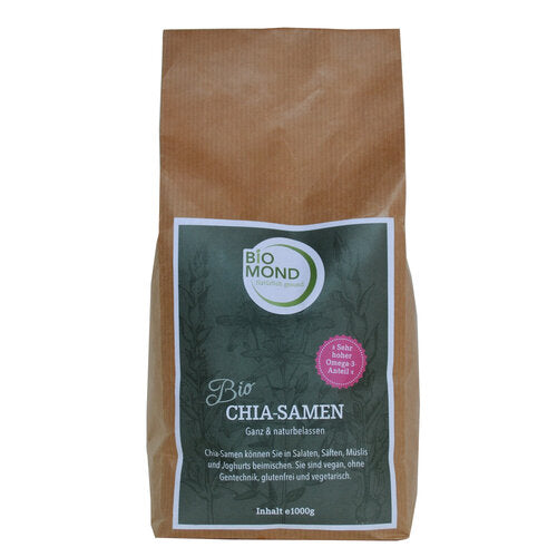 BIO Chia-Samen Premium 1000g, Glutenfrei, vegan