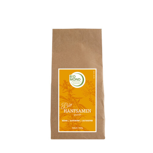 Bio Hanfsamen geschält 300g, frisch, glutenfrei, vegan