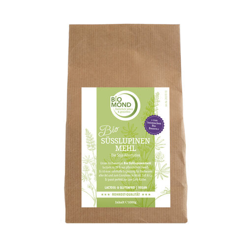 BIO Süßlupinenmehl 1000g, pflanzliches Eiweiß, Rohkost