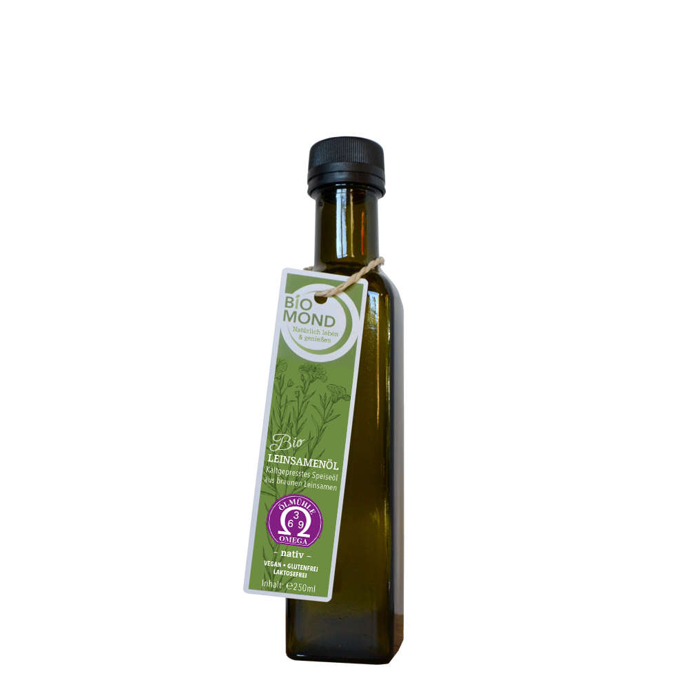 Bio Leinsamenöl 250ml 3+2, ungeröstet, ungefiltert, tagesfrisch