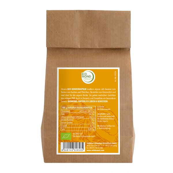 BIO Kokosraspeln 500g, medium, nicht geröstet