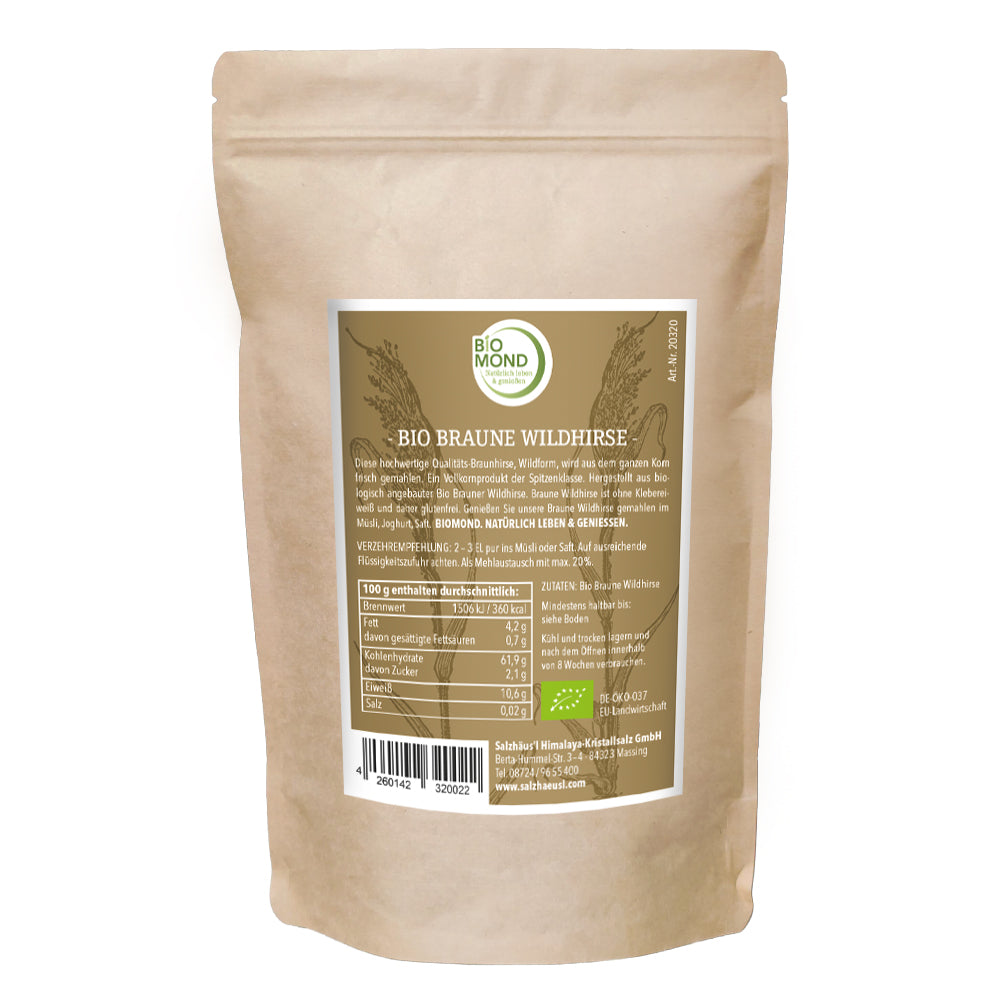 BIO Braune Wildhirse 1000g, tagesfrisch vermahlen