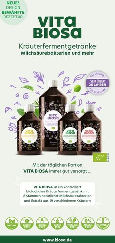 VITA BIOSA Kräuter 1000 ml Bio* DAS Original Kräuterfermentgetränk