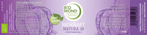Biokraft Natura 10, 200g BIO Kürbiskern-Protein Pulver