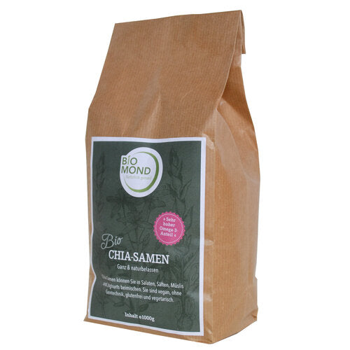 BIO Chia-Samen Premium 1000g, Glutenfrei, vegan