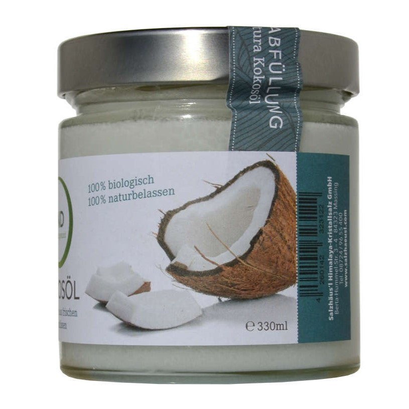 Bio Kokosöl Premium 330ml, garantiert ungefiltert!