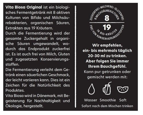 VITA BIOSA Kräuter 1000 ml Bio* DAS Original Kräuterfermentgetränk