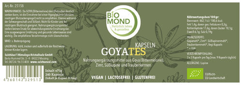 BIO GOYATES Bittermelone Kapseln, 240 Stück + Zimt Süßlupine Traubenkerne