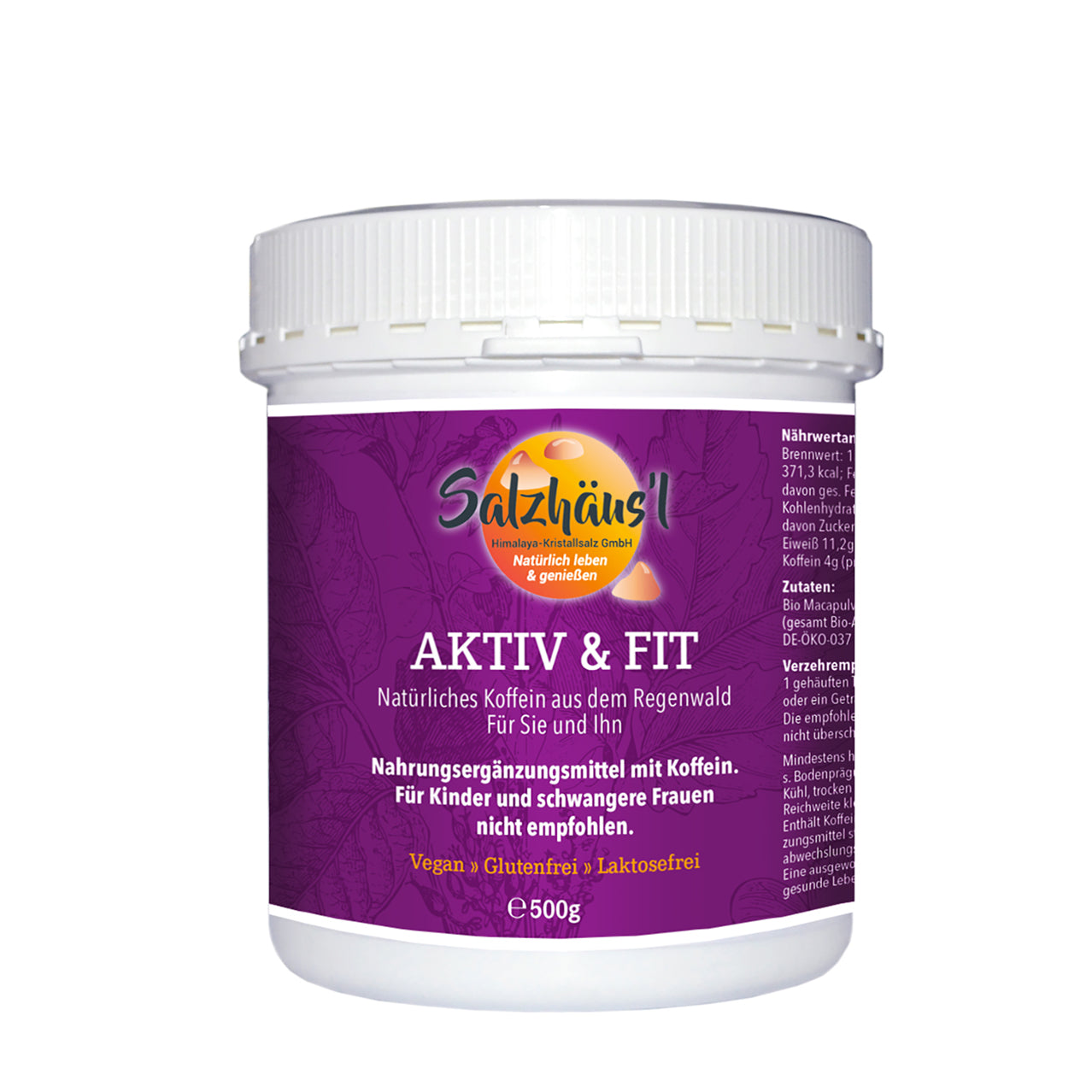 "Aktiv & Fit" 500g, Maca & Guarana Mix, Pulver