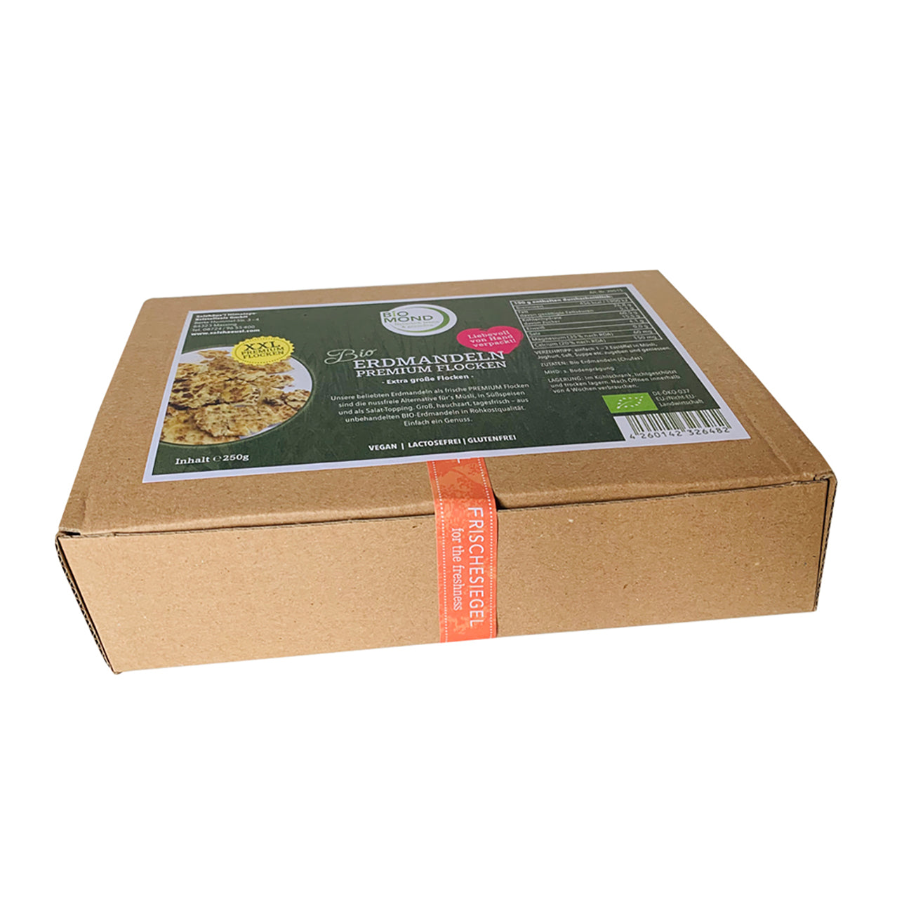 Bio Erdmandeln 250g, Premium Flocken XXL, Rohkost