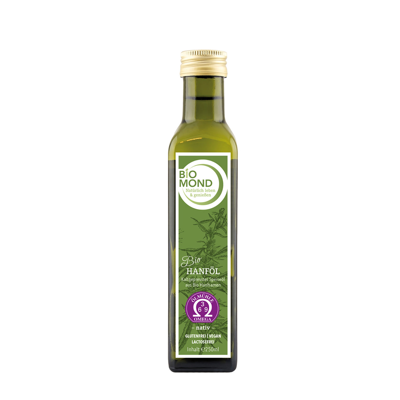 Bio-Hanföl 250ml, ungefiltert