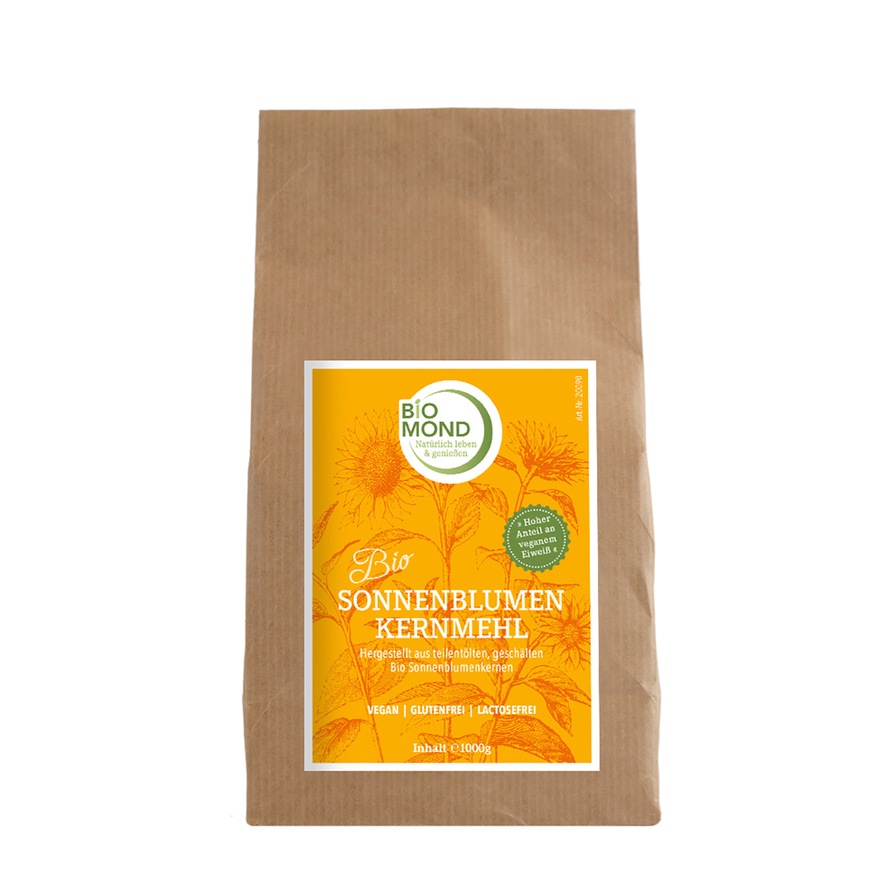 Bio-Sonnenblumenkernmehl 1000g, teilentölt