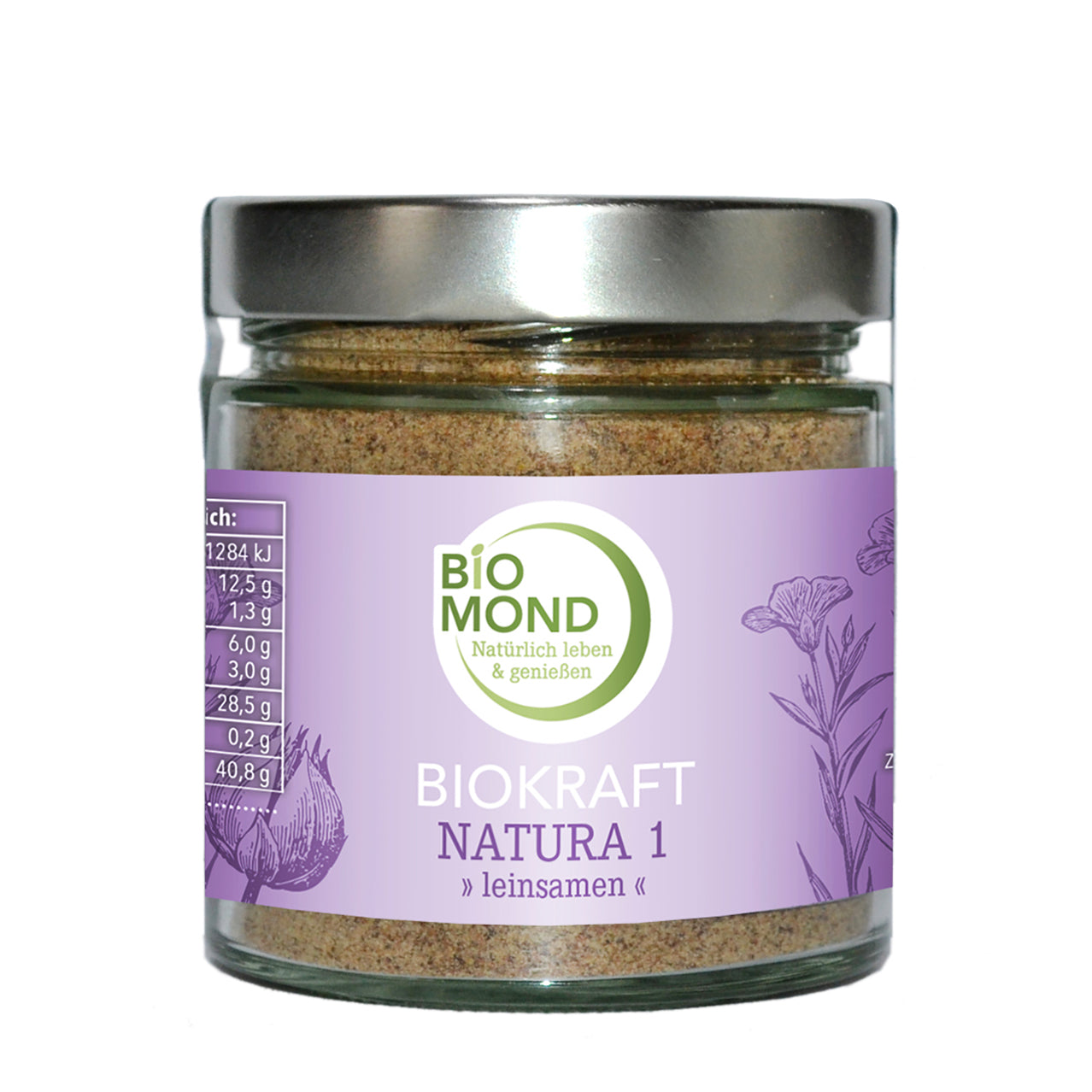 Biokraft Natura 1, 200g, BIO Leinsamen-Proteinpulver