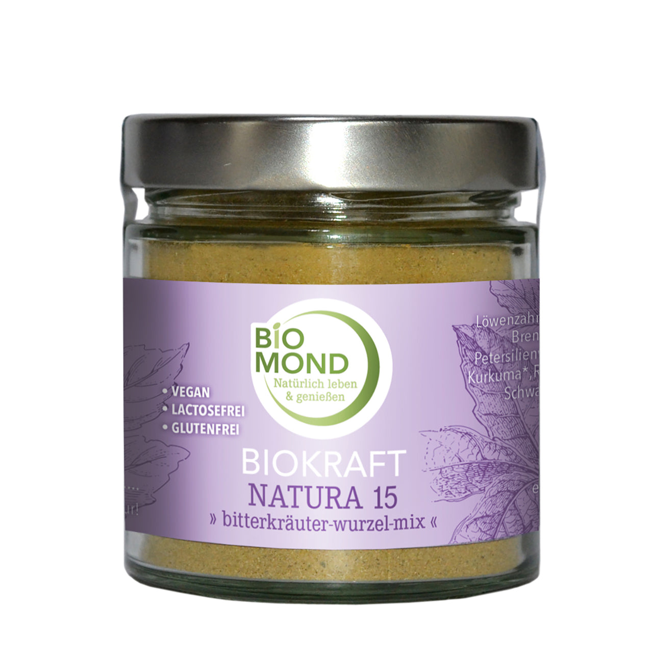 Biokraft Natura 15, 150g, Bitterkräuter Wurzel-Mix Pulver