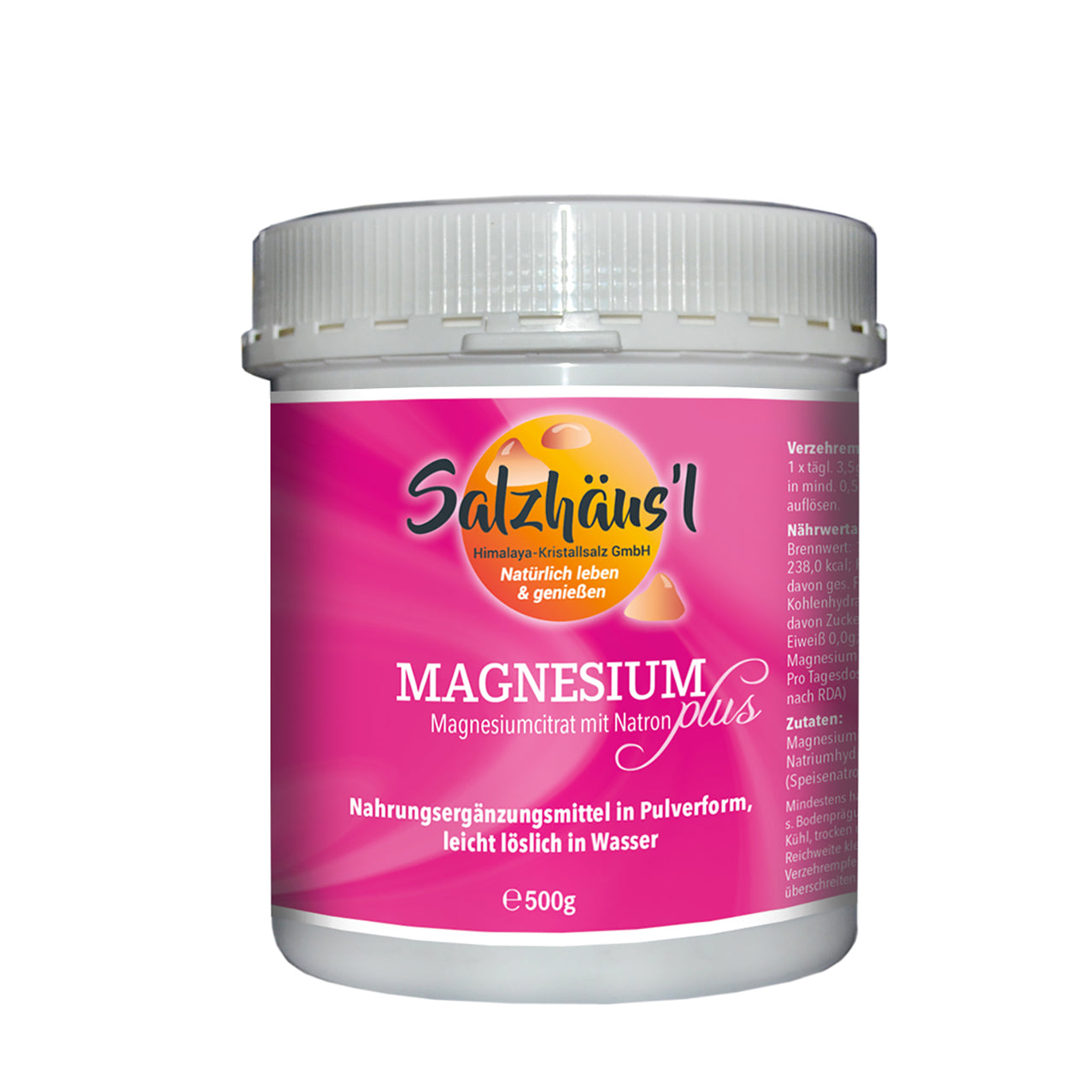 Magnesium plus 500g, Magnesium in Pulverform