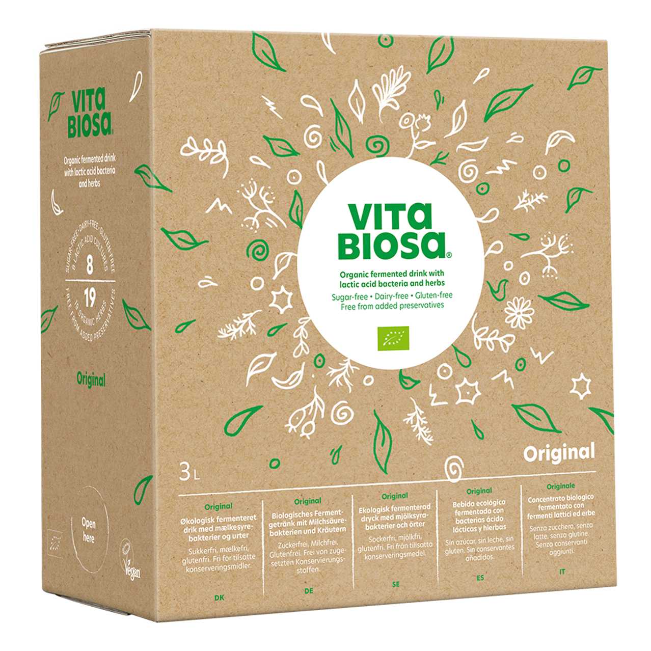 VITA BIOSA Kräuter 3000 ml BOX Original Kräuter Fermentgetränk