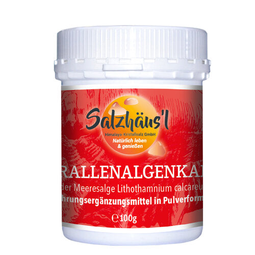 Korallenalgenkalk 100g Pulver,  Lithothamnium Calcareum, Rotalge Meereskoralle