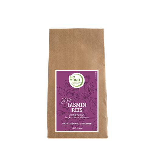 BIO Jasmin Reis 500g, Duftreis, Langkornreis, naturbelassen