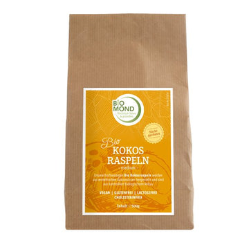 BIO Kokosraspeln 500 g, medium, nicht geröstet