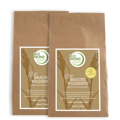 BIO Braune Wildhirse 1000g, tagesfrisch vermahlen