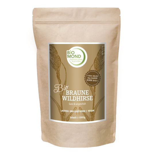 BIO Braune Wildhirse 1000 g, ganz, ungeschält