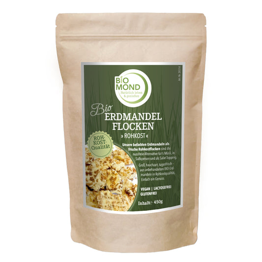 Bio Erdmandeln 450g, Rohkost-Flocken