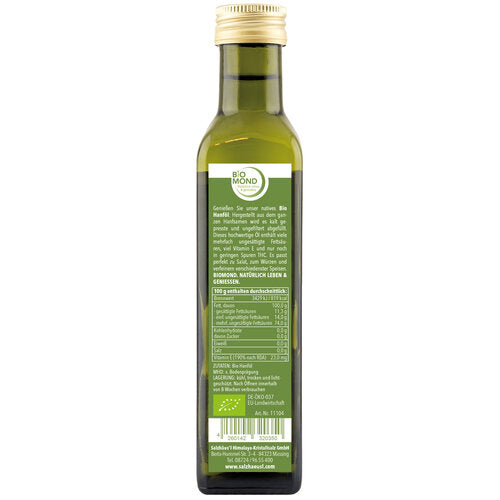 Bio-Hanföl 250ml, ungefiltert
