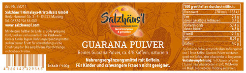 Guarana Pulver 100g, naturrein, Apothekerqualität