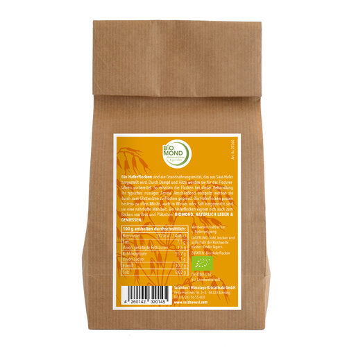 Bio Haferflocken 1000g, große Flocken, Rohkostqualität