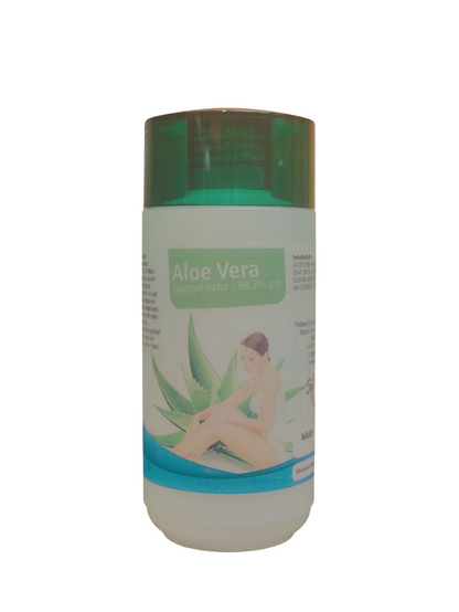 Sonnenpflege-Set: Natürliches Sonnenöl + Aloe Vera Hautgel, je 200ml, SOMMERANGEBOT