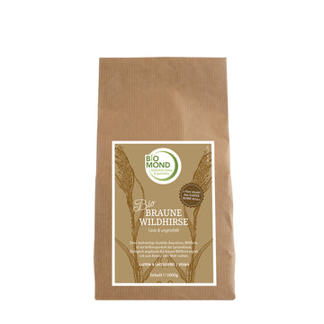 BIO Braune Wildhirse 1000 g, ganz, ungeschält