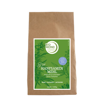 BIO Hanfsamenmehl 1000 g, Hanf-Proteinpulver