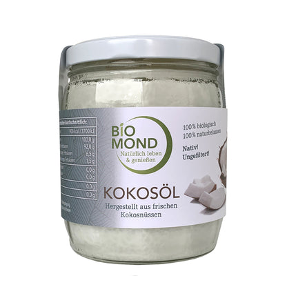 Bio Kokosöl Premium, garantiert ungefiltert!