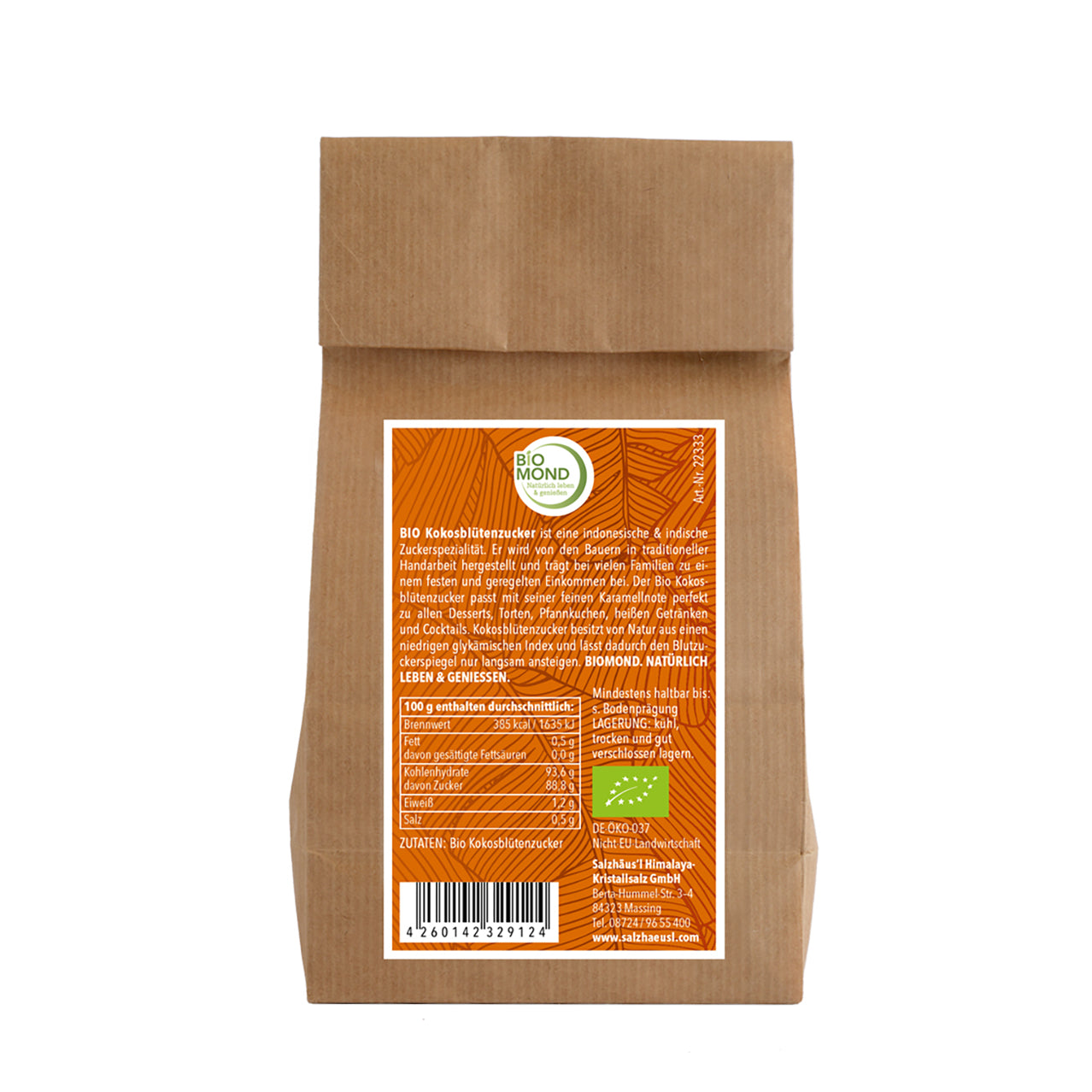 BIO Kokosblütenzucker 300g, Zuckerersatz