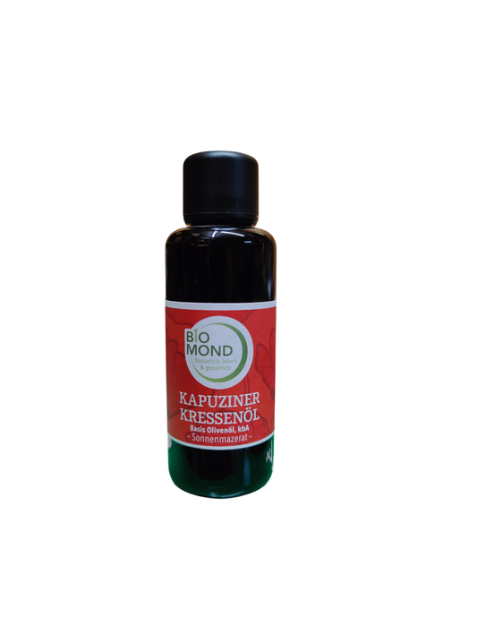 Bio-Kapuziner-Kressenöl 50ml, Basis Olivenöl