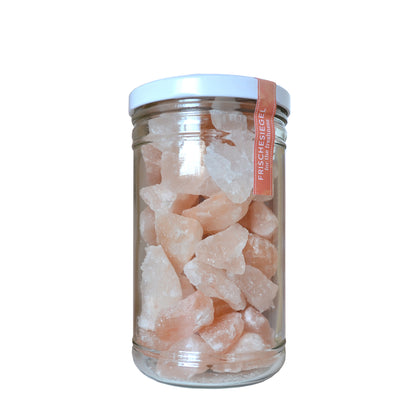 Kristallsalz 1kg, Brocken für die Sole, im Glas