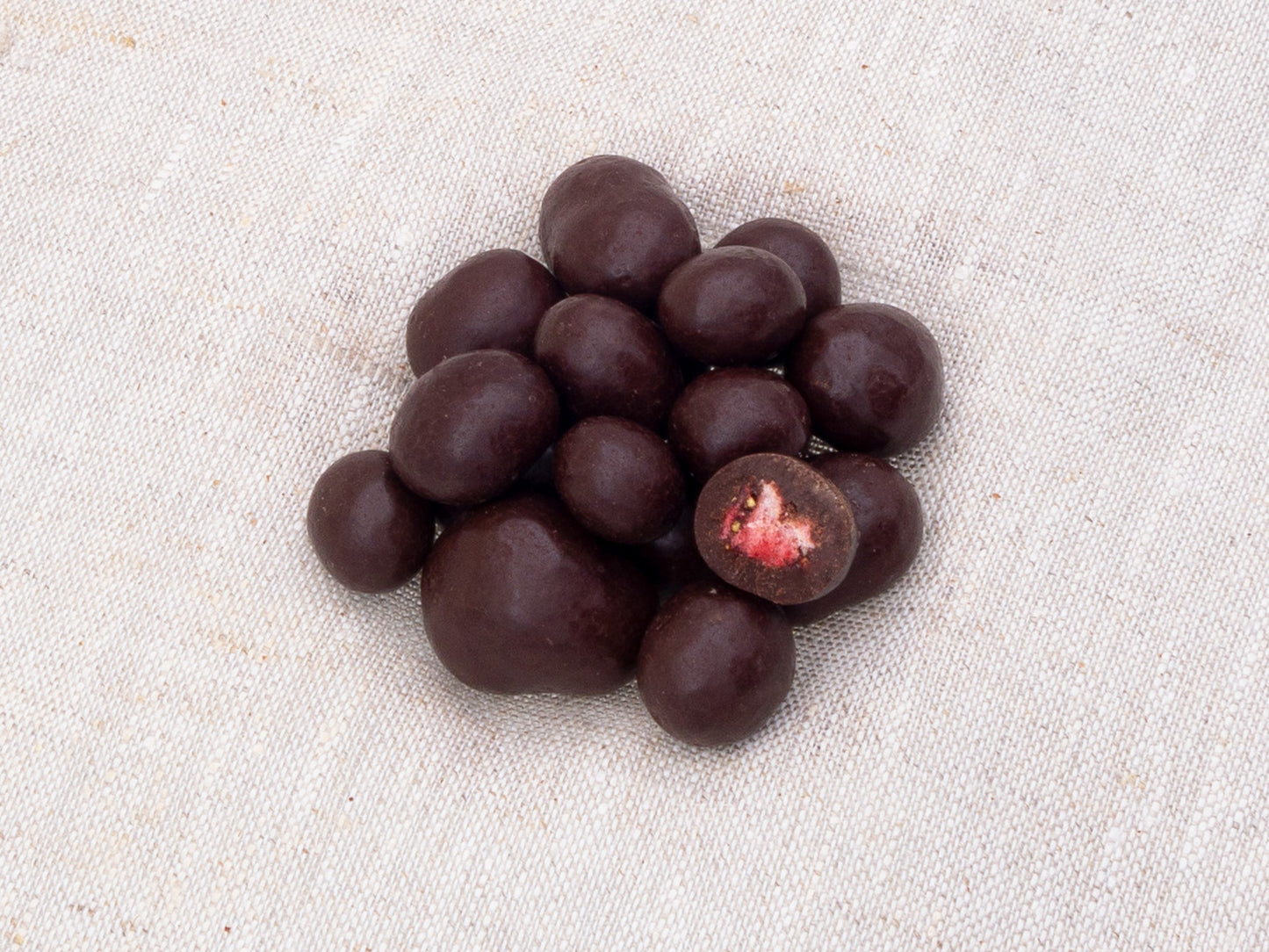 Bio Erdbeere in Zartbitter-Schokolade, 50g