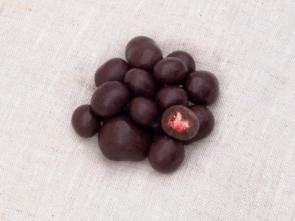 Bio Erdbeere in Zartbitter-Schokolade, 50g