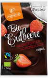 Bio Erdbeere in Zartbitter-Schokolade, 50 g