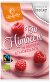 Bio Himbeere in Beeren-Schokolade, 50 g