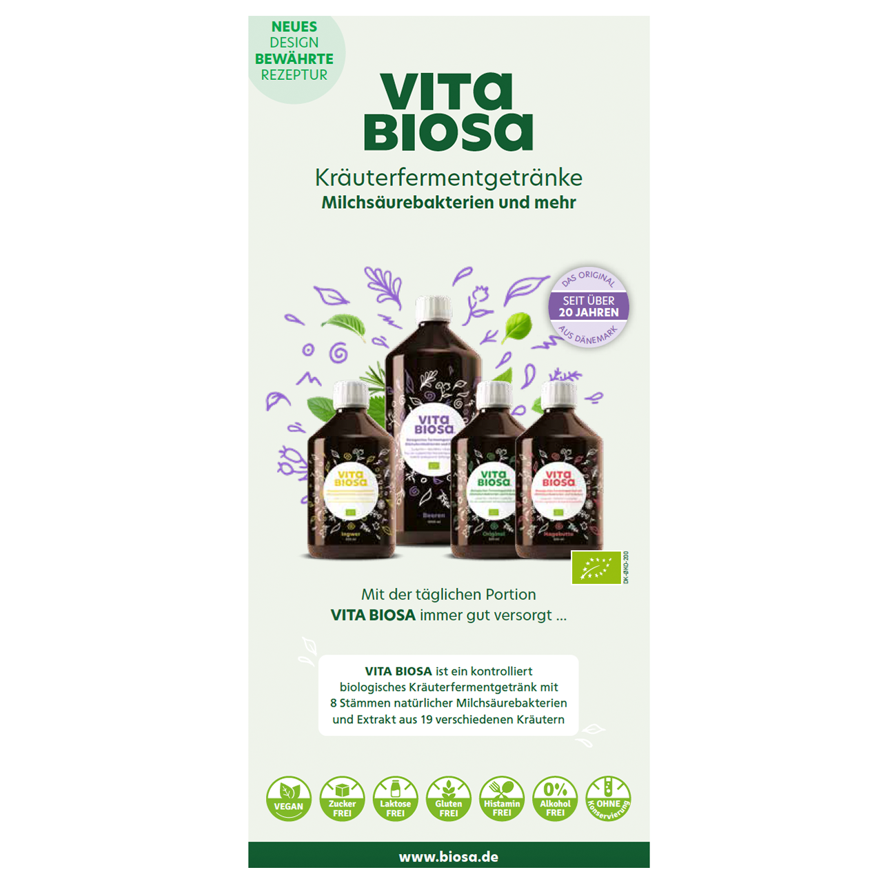 VITA BIOSA Kräuter 3000 ml BOX Original Kräuter Fermentgetränk