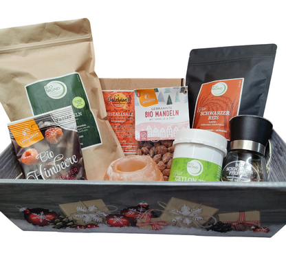 Geschenkset für Weinachten, Lebensmittel