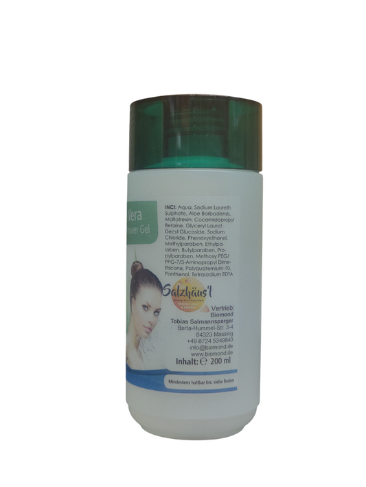 Aloe Vera Duschgel 200ml – milde Pflege für Haut & Haar, 20 % Aloe Vera