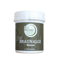 BIO Braunalge Wakame, Apothekerqualität - 240 Kapseln a´ 0,45 g /  BIOMOND