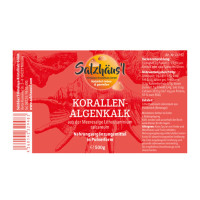 KALZIUM Lithothamnium Calcareum, Rotalge, Meereskoralle, Pulver - 500 g / SALZHÄUS`L