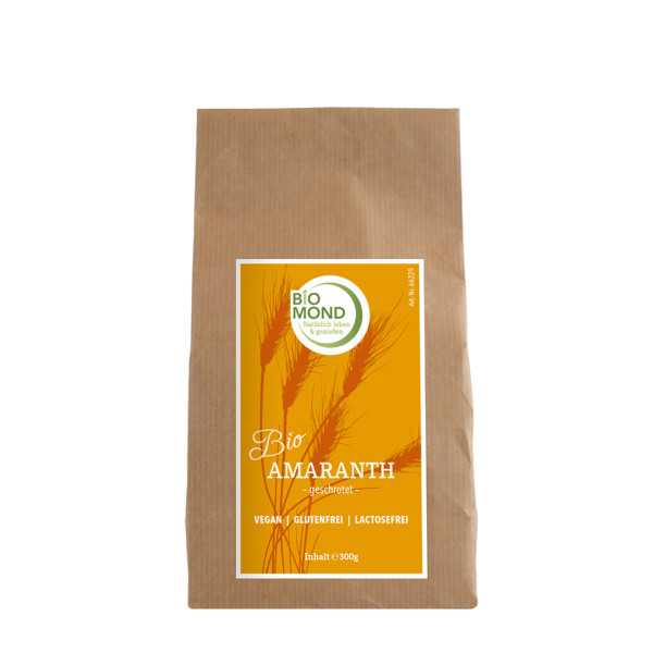 BIO Amaranth, schonend geschrotet, vegan - 300 g / BIOMOND