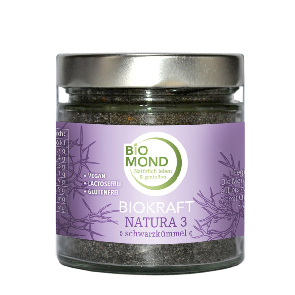 Biokraft Natura *3*  BIO Schwarzkümmel Pulver - 200 g / BIOMOND