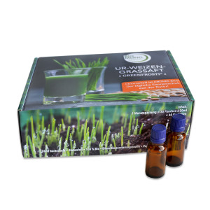 Bio Weizengrassaft Urweizen "GREENFROSTI" - 30 Flaschen à 20ml, Rohkostqualität